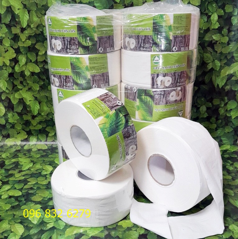 GIẤY VỆ SINH CUỘN LỚN- GIẤY VỆ SINH CUỘN TO THEO YÊU CẦU